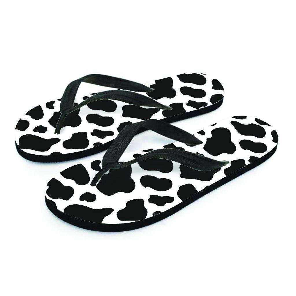 Cow Print Men's Flip Flops-grizzshop