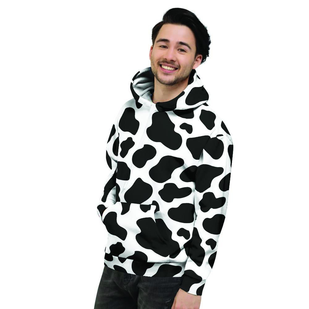 Cow Print Men's Hoodie-grizzshop