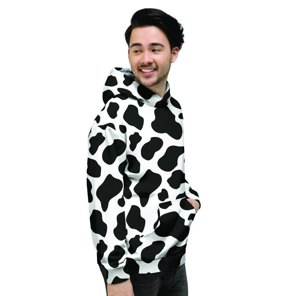 Cow Print Men's Hoodie-grizzshop