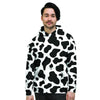 Cow Print Men's Hoodie-grizzshop