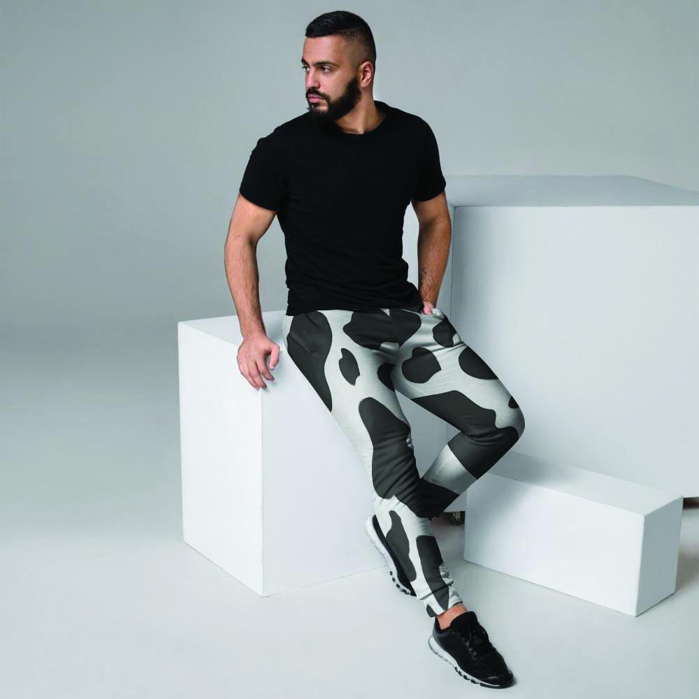 Cow Print Men's Joggers-grizzshop