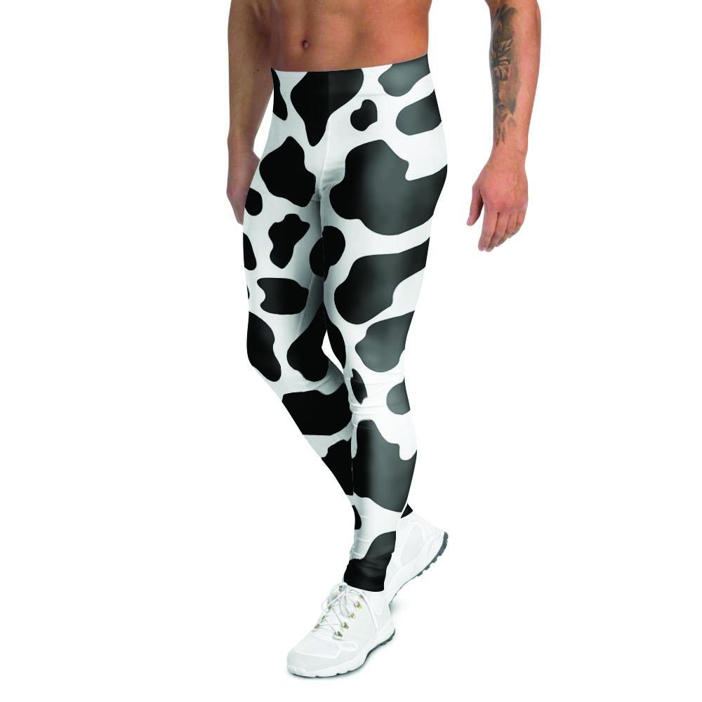 Cow Print Men's Leggings-grizzshop