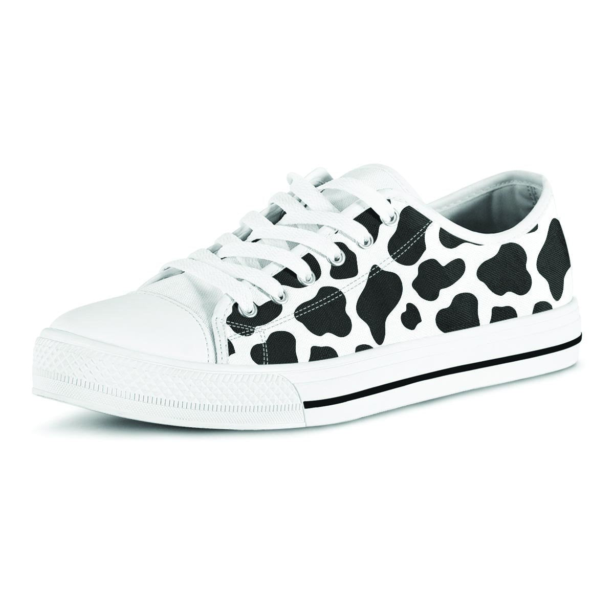 Cow Print Men's Low Top Shoes-grizzshop