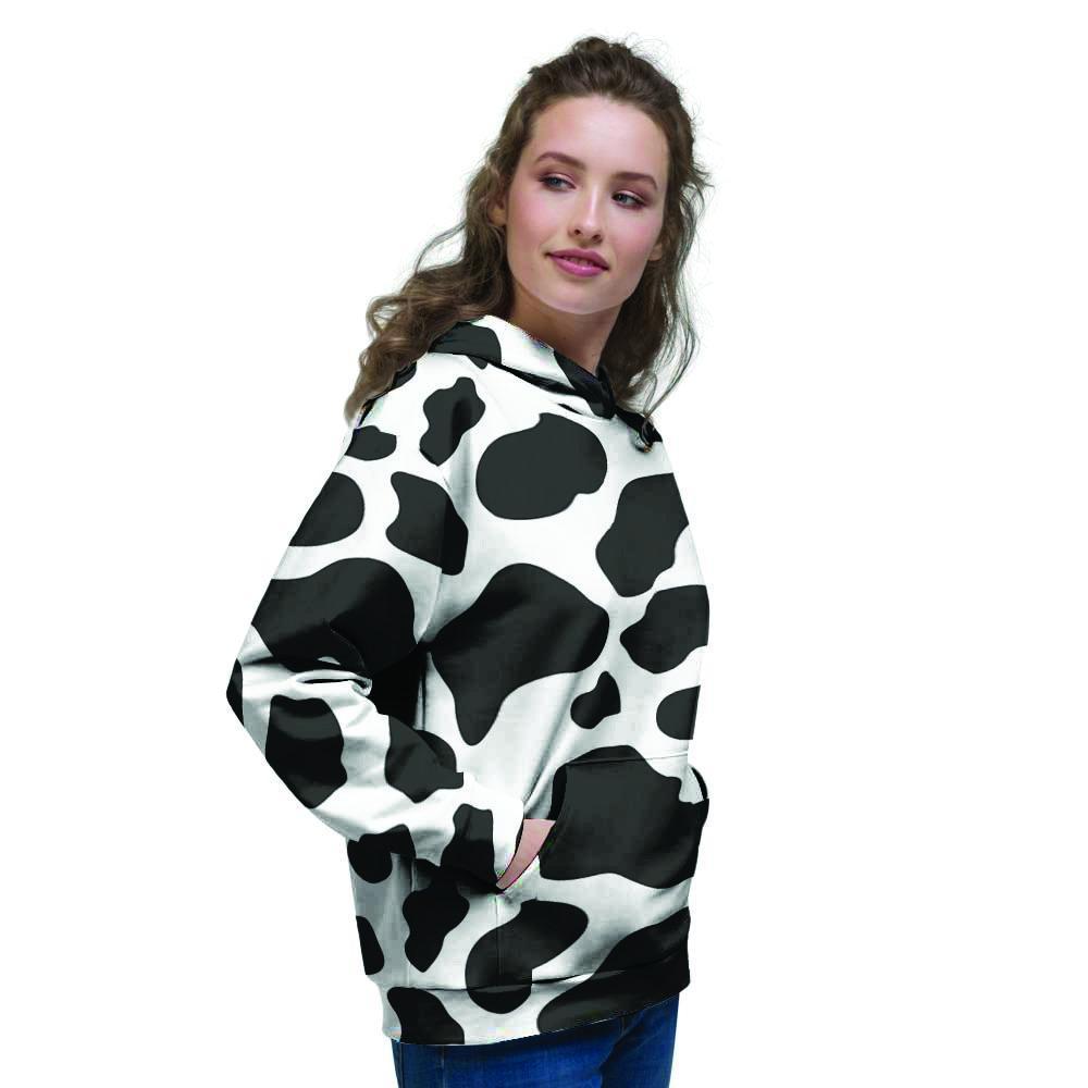 Cow Print Women's Hoodie-grizzshop