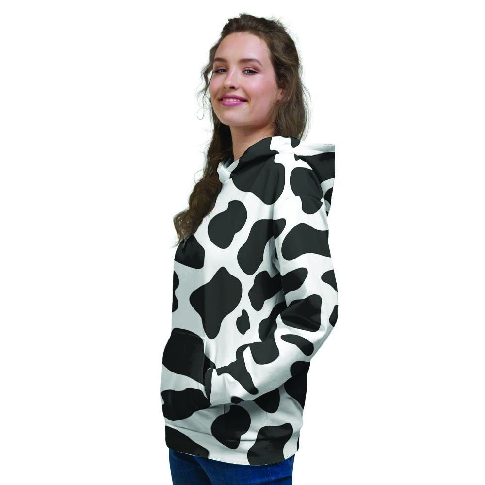 Cow Print Women's Hoodie-grizzshop