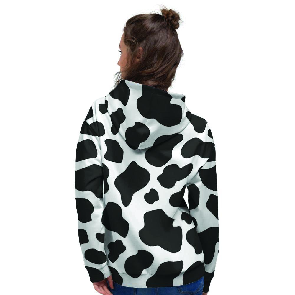 Cow Print Women's Hoodie-grizzshop