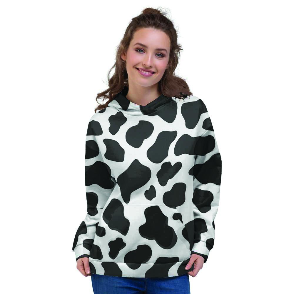 Cow Print Women's Hoodie-grizzshop