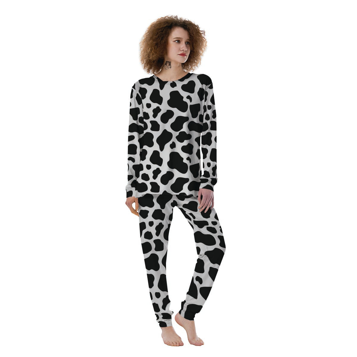 Cow Print Women's Pajamas-grizzshop