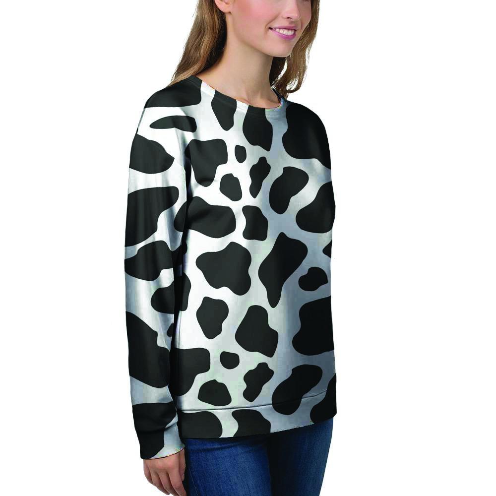 Cow Print Women's Sweatshirt-grizzshop