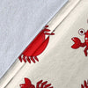 Crab Cartoon Pattern Print Blanket-grizzshop