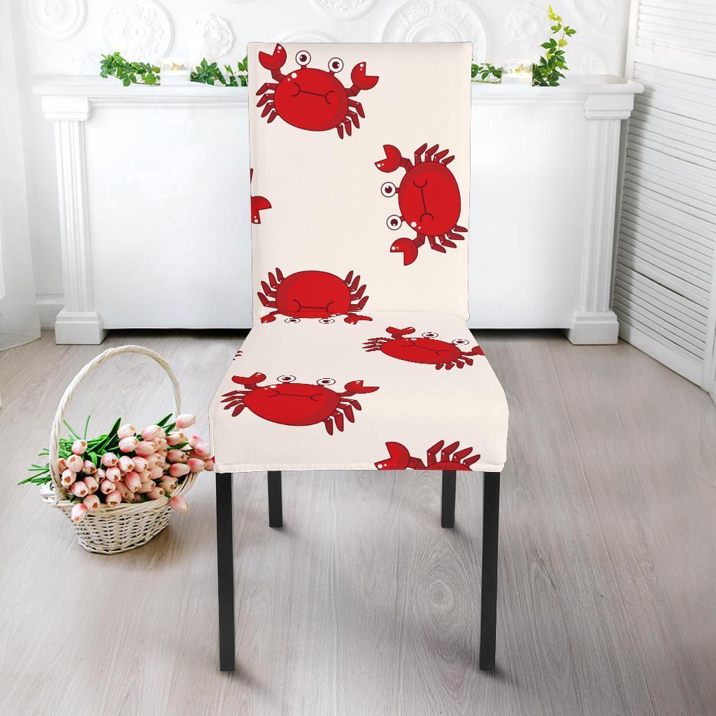 Crab Cartoon Pattern Print Chair Cover-grizzshop