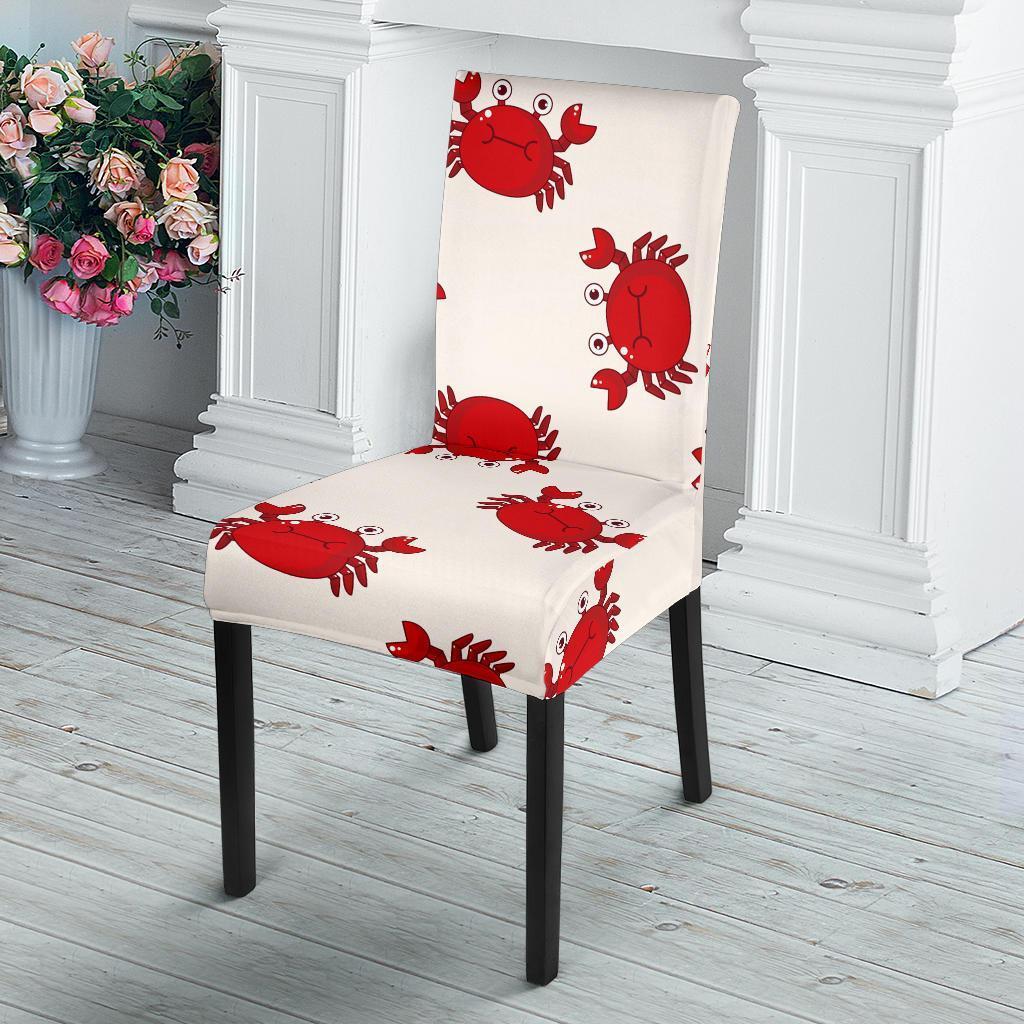 Crab Cartoon Pattern Print Chair Cover-grizzshop