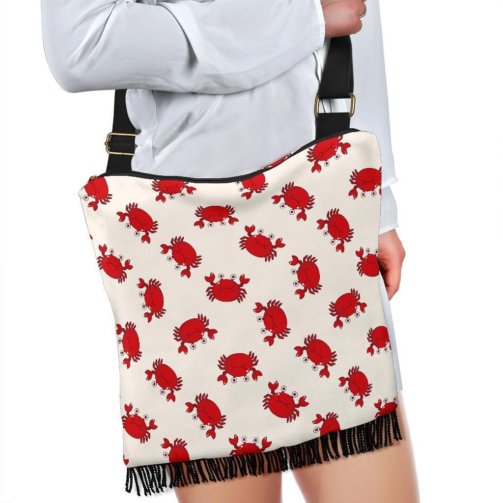 Crab Cartoon Pattern Print Crossbody bags-grizzshop