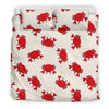 Crab Cartoon Pattern Print Duvet Cover Bedding Set-grizzshop