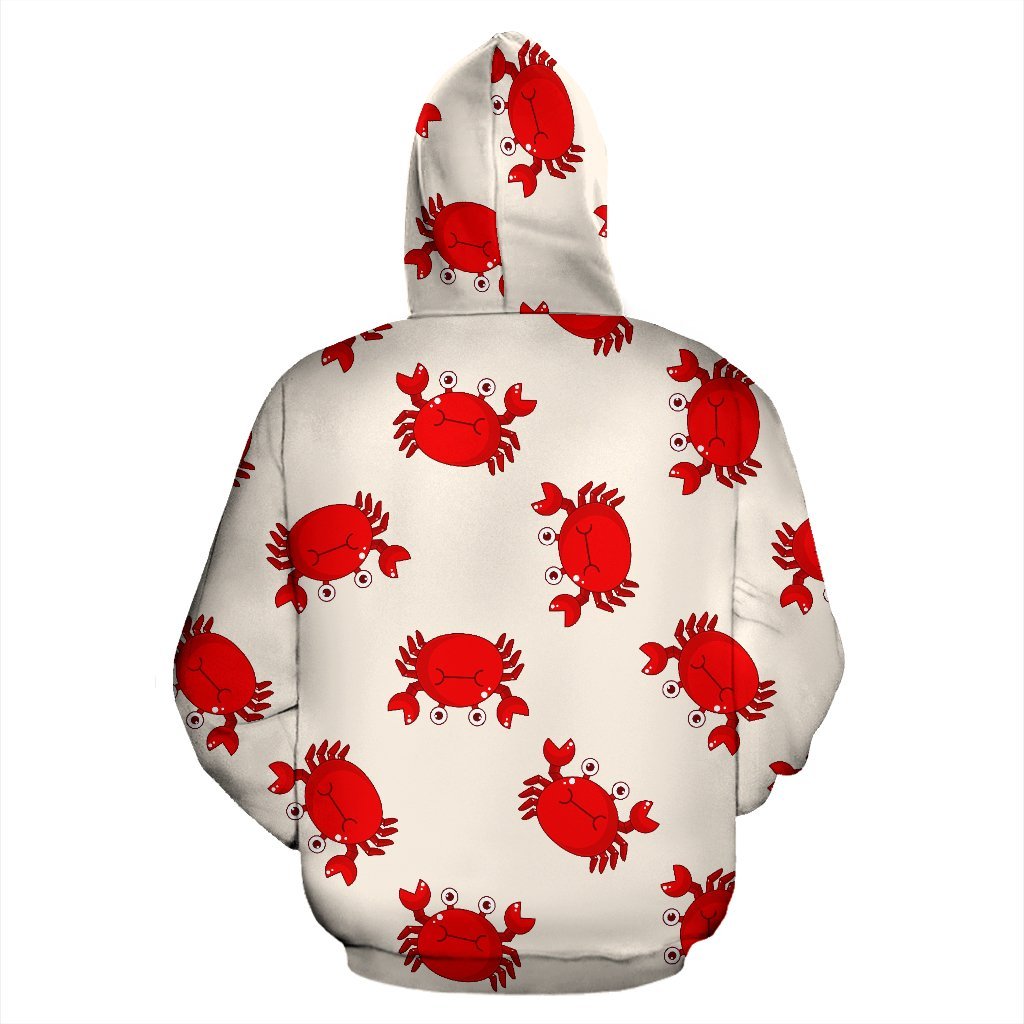 Crab Cartoon Pattern Print Men Women Pullover Hoodie-grizzshop