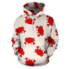 Crab Cartoon Pattern Print Men Women Pullover Hoodie-grizzshop