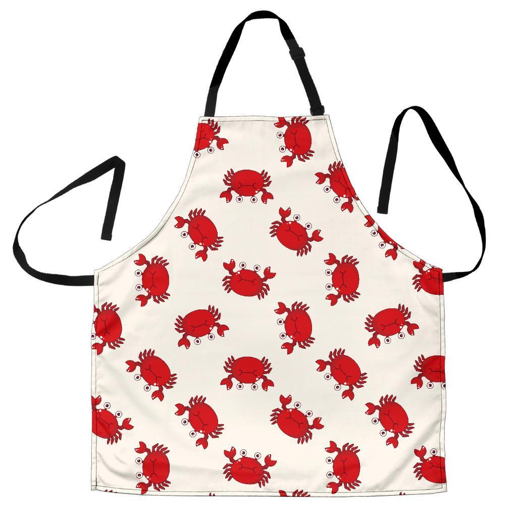 Crab Cartoon Pattern Print Men's Apron-grizzshop