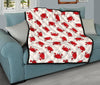 Crab Cartoon Pattern Print Quilt-grizzshop