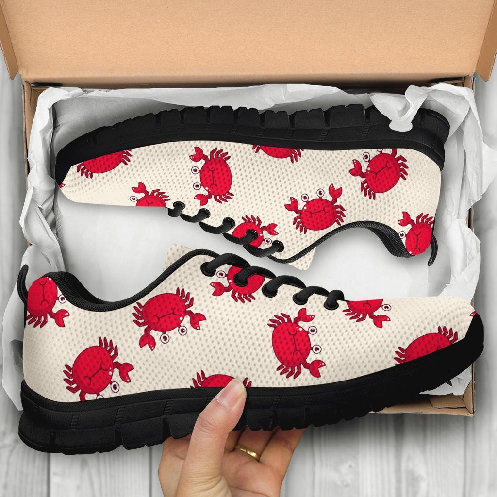 Crab Cartoon Pattern Print Sneaker Shoes For Men Women-grizzshop