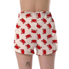 Crab Cartoon Pattern Print Women's Shorts-grizzshop