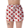 Crab Cartoon Pattern Print Women's Shorts-grizzshop