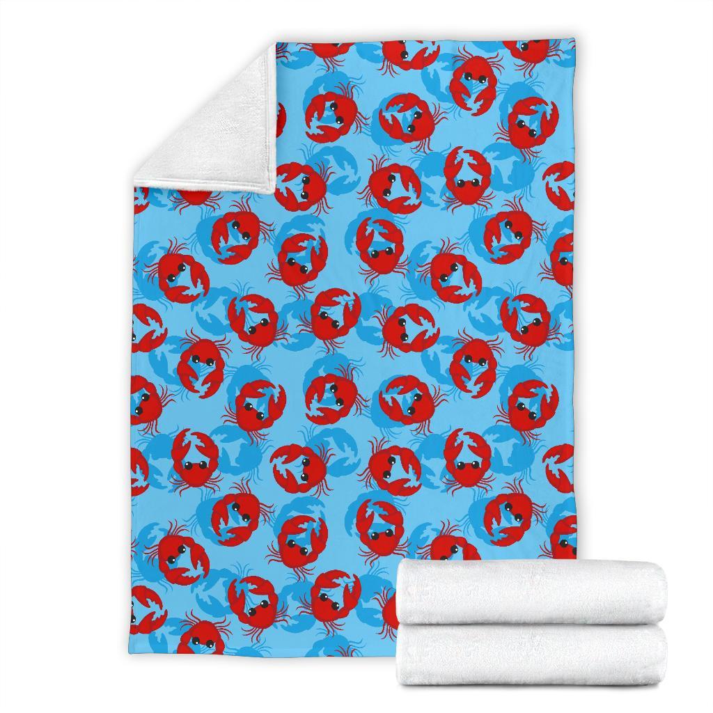 Crab Pattern Print Blanket-grizzshop