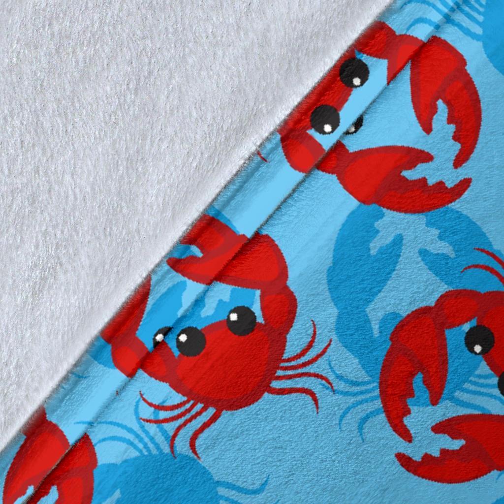 Crab Pattern Print Blanket-grizzshop