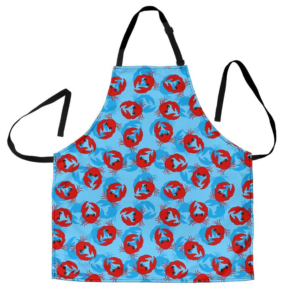 Crab Pattern Print Men's Apron-grizzshop