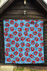 Crab Pattern Print Quilt-grizzshop