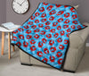 Crab Pattern Print Quilt-grizzshop