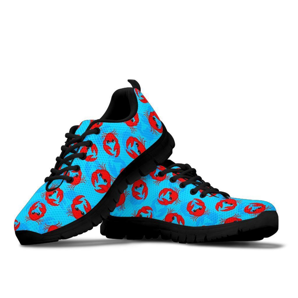 Crab Pattern Print Sneaker Shoes For Men Women-grizzshop