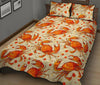 Crab Print Pattern Bed Set Quilt-grizzshop