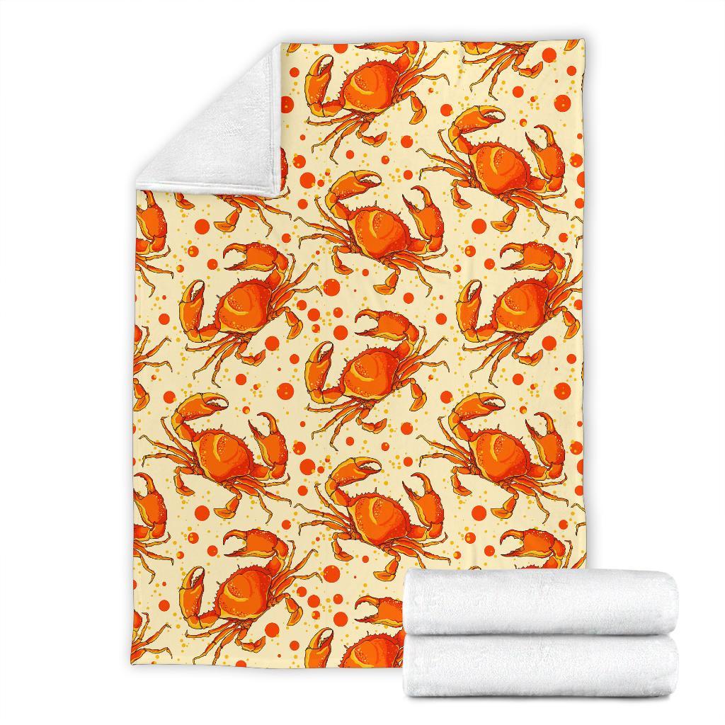 Crab Print Pattern Blanket-grizzshop