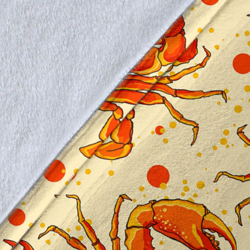 Crab Print Pattern Blanket-grizzshop