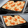 Crab Print Pattern Car Sun Shade-grizzshop