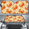 Crab Print Pattern Car Sun Shade-grizzshop