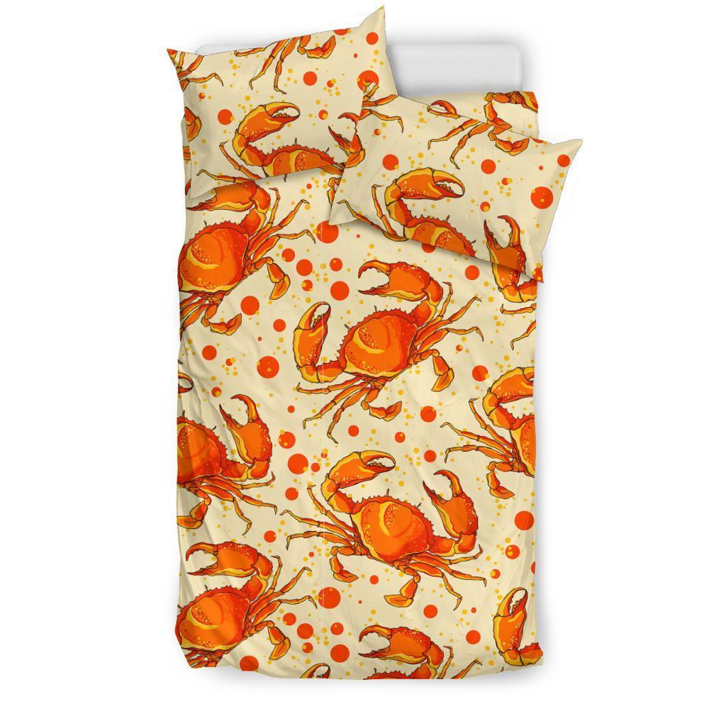 Crab Print Pattern Duvet Cover Bedding Set-grizzshop