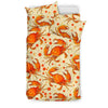 Crab Print Pattern Duvet Cover Bedding Set-grizzshop