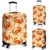 Crab Print Pattern Luggage Cover Protector-grizzshop