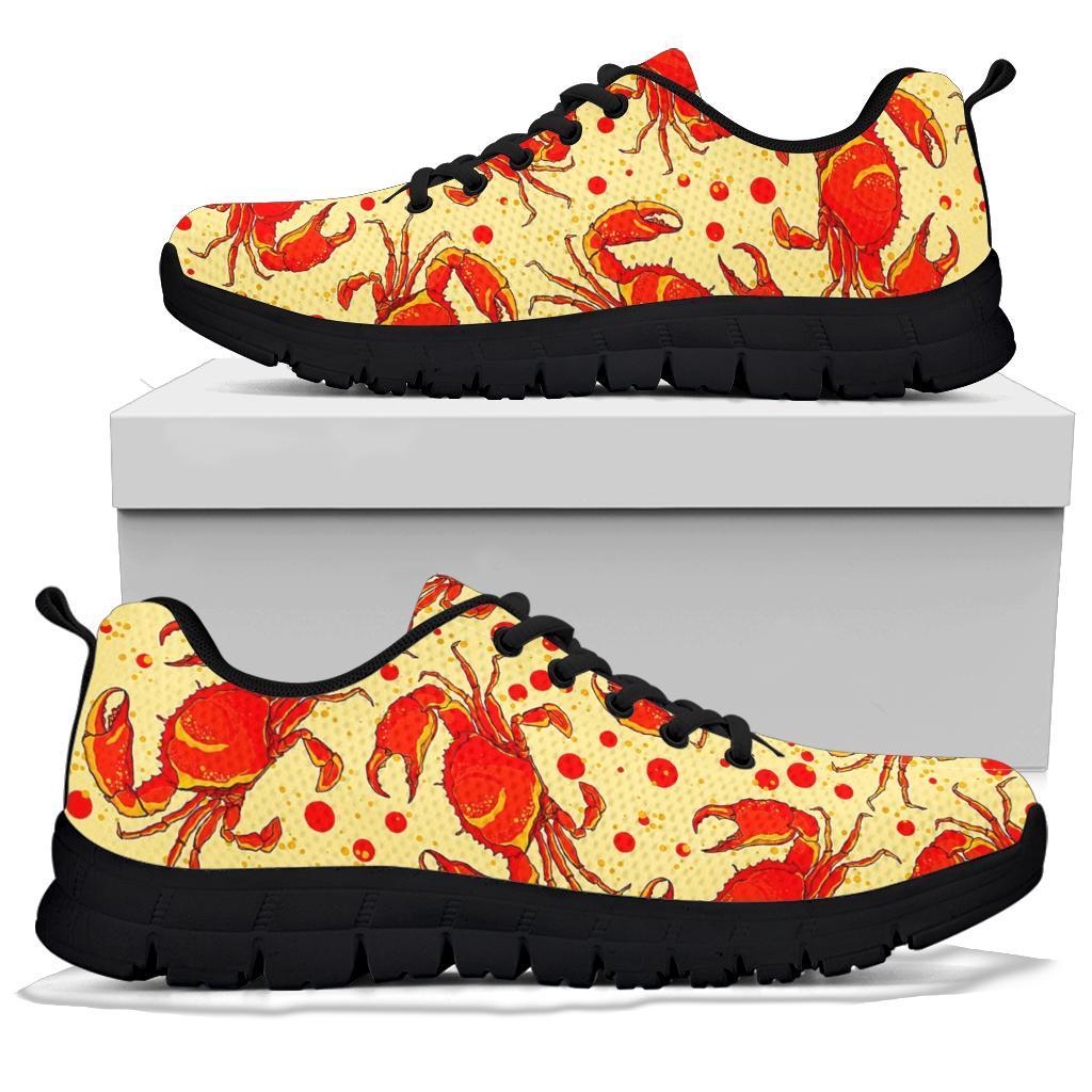 Crab Print Pattern Sneaker Shoes For Men Women-grizzshop