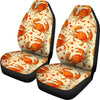 Crab Print Pattern Universal Fit Car Seat Covers-grizzshop