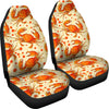 Crab Print Pattern Universal Fit Car Seat Covers-grizzshop