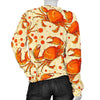 Crab Print Pattern Women's Sweatshirt-grizzshop