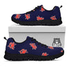 Crab Red Print Pattern Black Sneaker-grizzshop