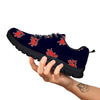 Crab Red Print Pattern Black Sneaker-grizzshop