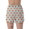 Crab Starfish Pattern Print Women's Shorts-grizzshop