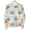 Crab Starfish Pattern Print Women's Sweatshirt-grizzshop