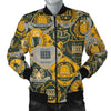 Craft Beer Pattern Print Men's Bomber Jacket-grizzshop