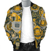 Craft Beer Pattern Print Men's Bomber Jacket-grizzshop