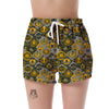 Craft Beer Pattern Print Women's Shorts-grizzshop